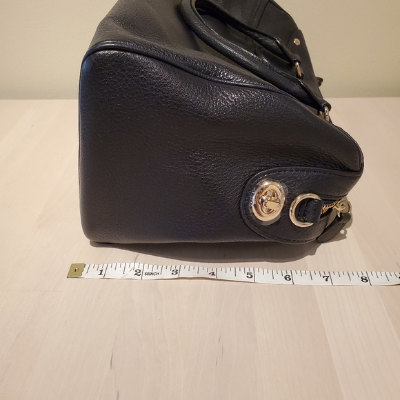 NWOT Authentic Coach Black leather Satchel Bag - Picture 7 of 15